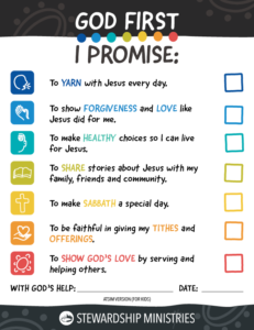 I Promise Commitment Cards - Stewardship